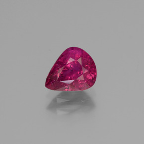 Rubis Rose Rouge naturelle En forme de poire, 1.14 ct, VS-SI