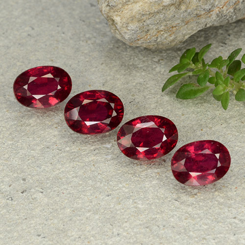Achetez naturel 5,14ct rouge moyen rubis gems, coupe ovale, en provenance madagascar chez gemselect. en stock, livraison internationale!