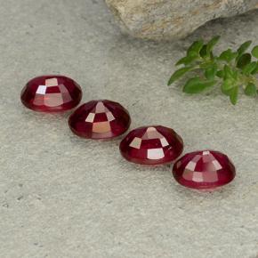 Achetez naturel 5,14ct rouge moyen rubis gems, coupe ovale, en provenance madagascar chez gemselect. en stock, livraison internationale!