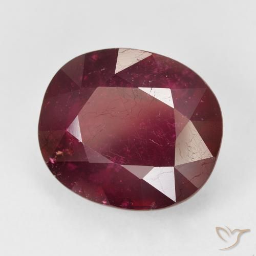 Rubis Rouge foncé naturelle ovale, 17.06 ct, VS-SI