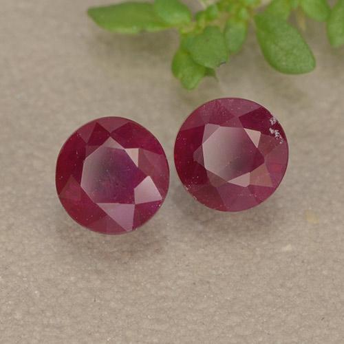 Achetez naturel 1.11ct Rouge confiture Rubis gems, Coupe roude, En provenance Myanmar chez GemSelect. En stock, livraison internationale!