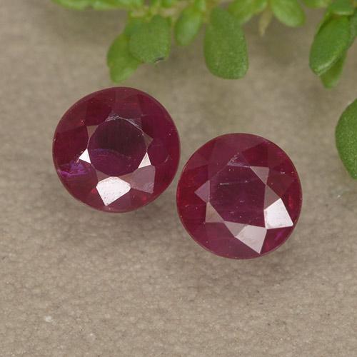 Achetez naturel 1,08ct vin rouge rubis gems, coupe roude, en provenance myanmar chez gemselect. en stock, livraison internationale!