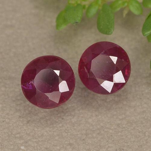 Achetez naturel 1,08ct vin rouge rubis gems, coupe roude, en provenance myanmar chez gemselect. en stock, livraison internationale!