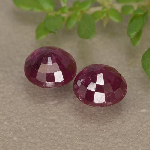 Achetez naturel 1,08ct vin rouge rubis gems, coupe roude, en provenance myanmar chez gemselect. en stock, livraison internationale!