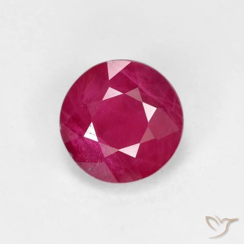 0.79ct Naturel Rose rougeâtre Rubis, Tour, VS-SI