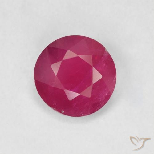 0.78ct Naturel Rose rougeâtre Rubis, Tour, VS-SI