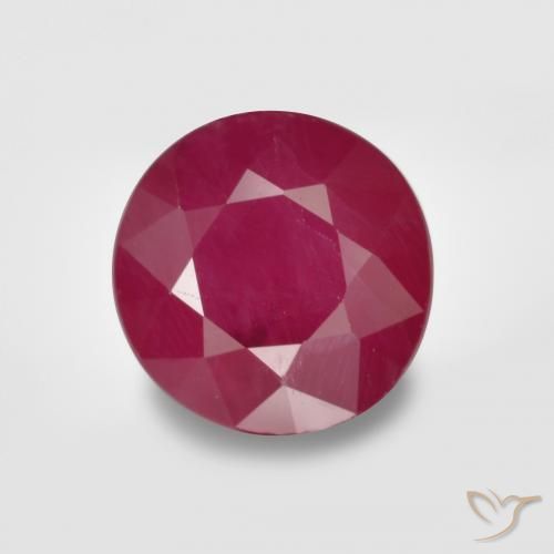 0.97ct Naturel Rouge Rosâtre Rubis, Tour, VS-SI