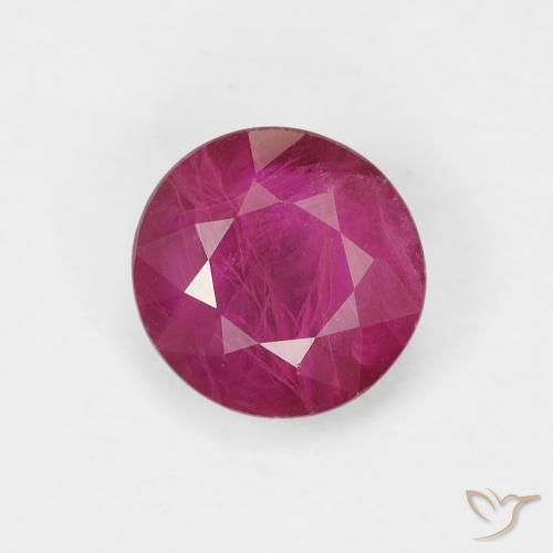 0.80ct Naturel Rouge Rosâtre Rubis, Tour, VS-SI