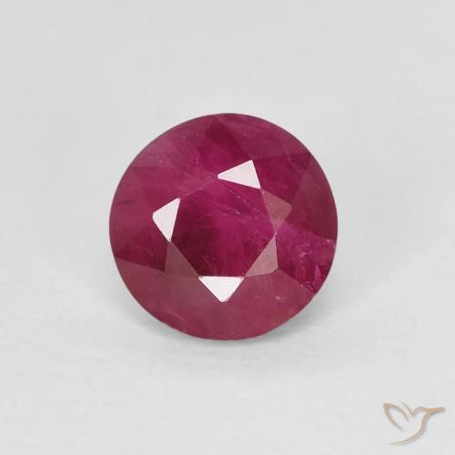 0.83ct Naturel Rouge Rosâtre Rubis, Tour, VS-SI