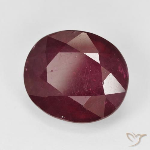 Rubis Vin rouge naturelle ovale, 13.27 ct, VS-SI