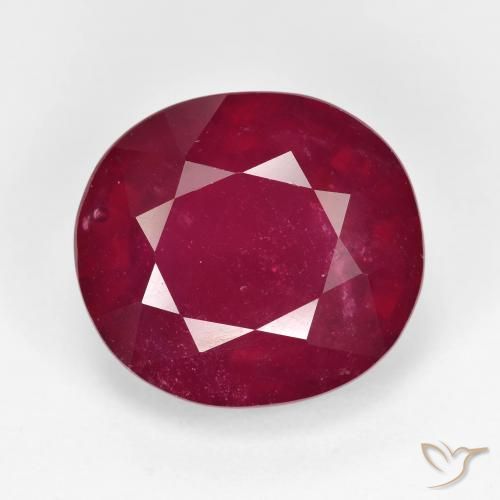 13.44ct Naturel Rouge foncé Rubis, ovale, VS-SI