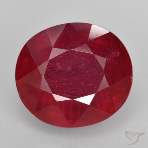 15.41ct Naturel Rouge moyen Rubis, ovale, VS-SI