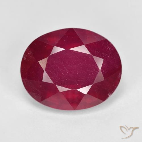 12.82ct Naturel Rouge foncé Rubis, ovale, VS-SI