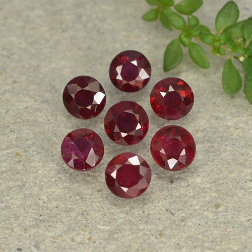 Achetez naturel 1,68ct rouge sang rubis gems, coupe roude, en provenance myanmar chez gemselect. en stock, livraison internationale!