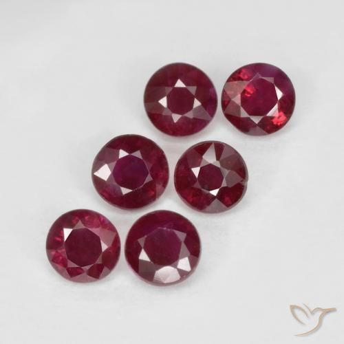 1.33ctw Naturel Rouge moyen Rubis, Tour, VS-SI