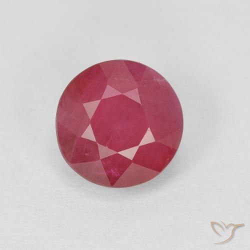 1.09ct Naturel Rose rougeâtre Rubis, Tour, VS-SI