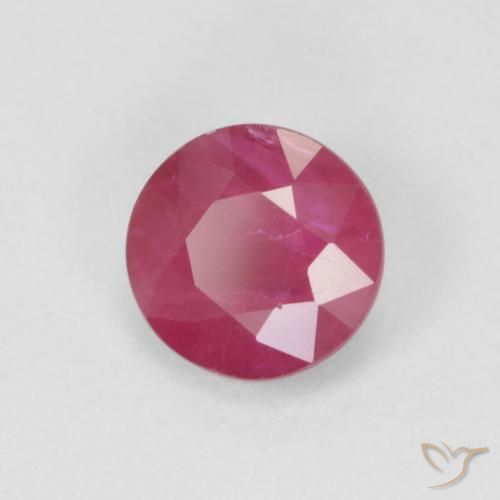 Rubis Rouge Rosâtre naturelle Tour, 0.84 ct, VS-SI