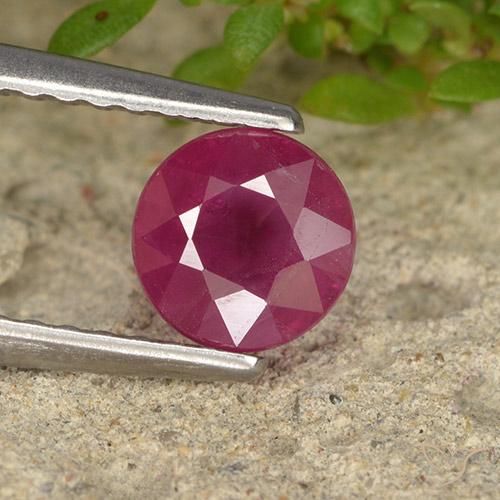 0.84ct Naturel Rouge moyen Rubis, Tour, VS-SI