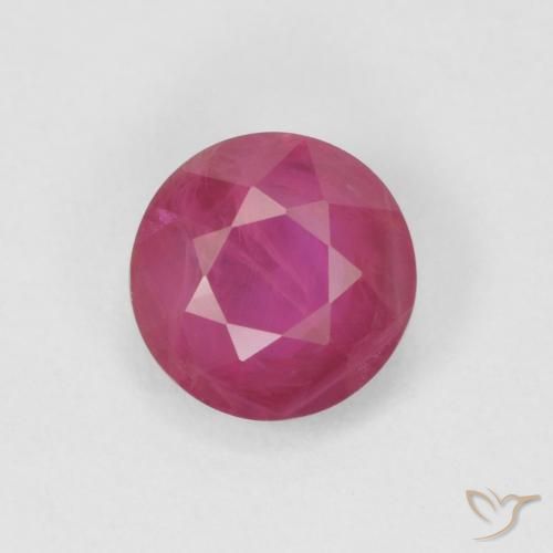 0.82ct Naturel Rose rougeâtre Rubis, Tour, VS-SI