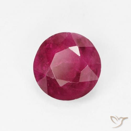 Rubis Rouge Rosâtre naturelle Tour, 0.80 ct, VS-SI