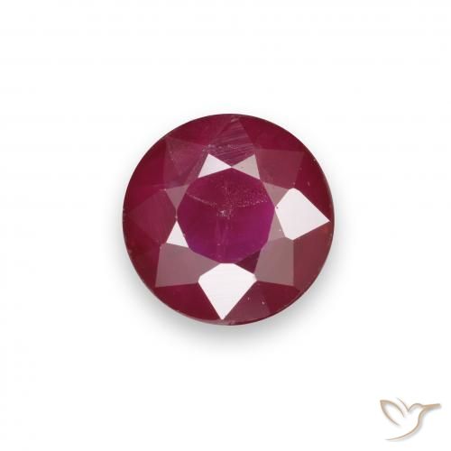 0.97ct Naturel Rouge foncé Rubis, Tour, VS-SI