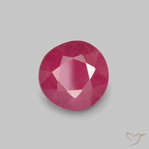 Rubis Rouge Rosâtre naturelle Tour, 0.77 ct, VS-SI