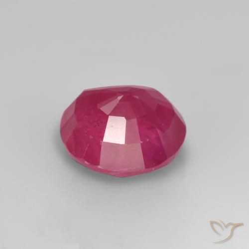 Rubis Rouge Rosâtre naturelle Tour, 0.77 ct, VS-SI