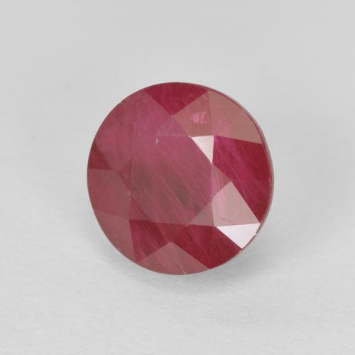 Rubis Rose rougeâtre naturelle Coupe roude, 1.42 ct, VS-SI