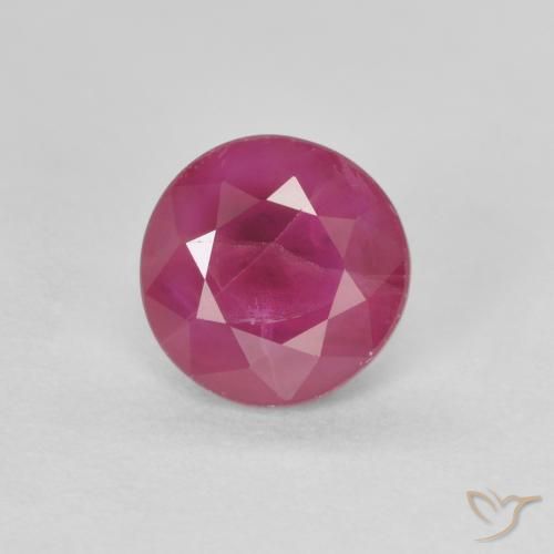 0.71ct Naturel Rose rougeâtre Rubis, Tour, VS-SI