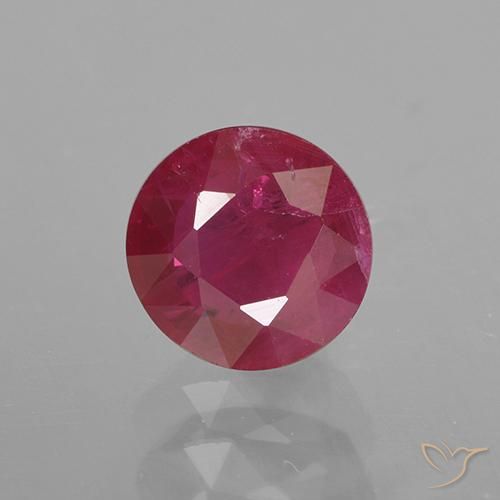 0.98ct Naturel Rouge Rosâtre Rubis, Tour, VS-SI