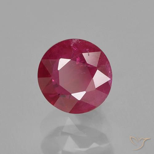 Rubis Rouge Rosâtre naturelle Tour, 0.98 ct, VS-SI