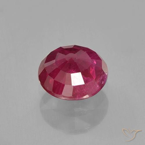 Rubis Rouge Rosâtre naturelle Tour, 0.98 ct, VS-SI