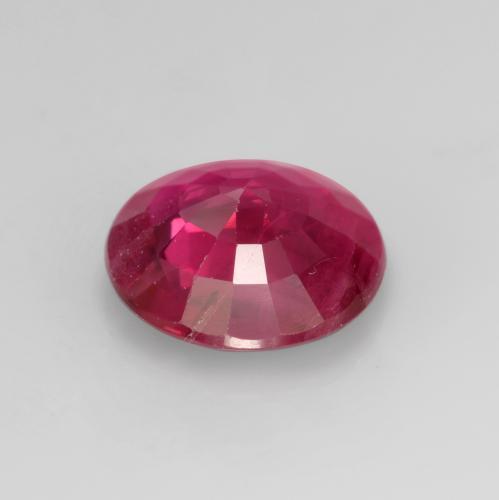 Rubis Rouge léger naturelle Coupe roude, 0.75 ct, VS-SI