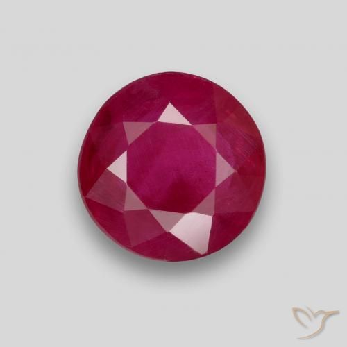 0.90ct Naturel Rose rougeâtre Rubis, Tour, VS-SI