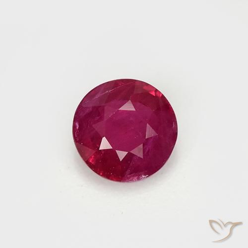 0.64ct Naturel Rouge moyen Rubis, Tour, VS-SI