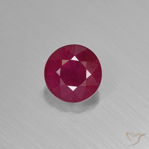 0.95ct Naturel Rouge Rosâtre Rubis, Tour, VS-SI