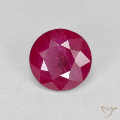 Rubis Rouge Rosâtre naturelle Tour, 0.74 ct, VS-SI