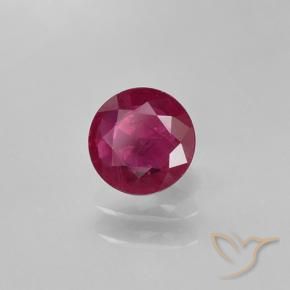 Rubis Rouge Rosâtre naturelle Tour, 0.63 ct, VS-SI