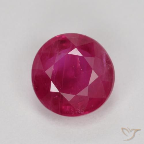 0.80ct Naturel Rose rougeâtre Rubis, Tour, VS-SI