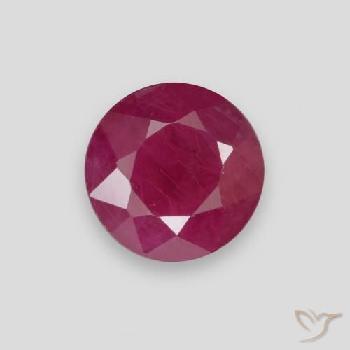 1.07ct Naturel Rouge Rosâtre Rubis, Tour, VS-SI