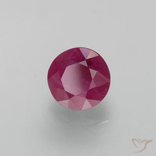 Rubis Rouge Rosâtre naturelle Tour, 0.79 ct, VS-SI