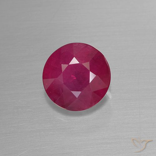 1.28ct Naturel Rouge Rosâtre Rubis, Tour, VS-SI