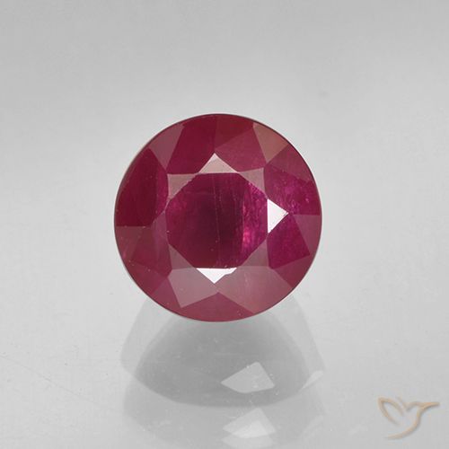 1.10ct Naturel Rouge Rosâtre Rubis, Tour, VS-SI