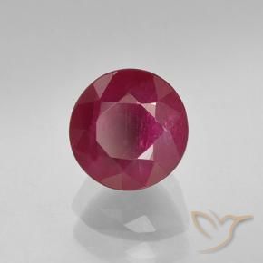 Rubis Rouge Rosâtre naturelle Tour, 1.10 ct, VS-SI