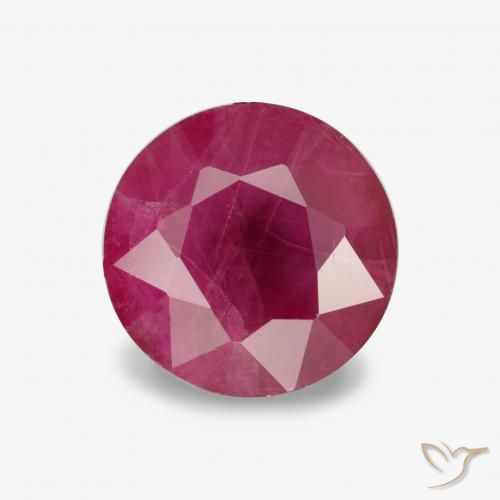 1.21ct Naturel Rose rougeâtre Rubis, Tour, VS-SI