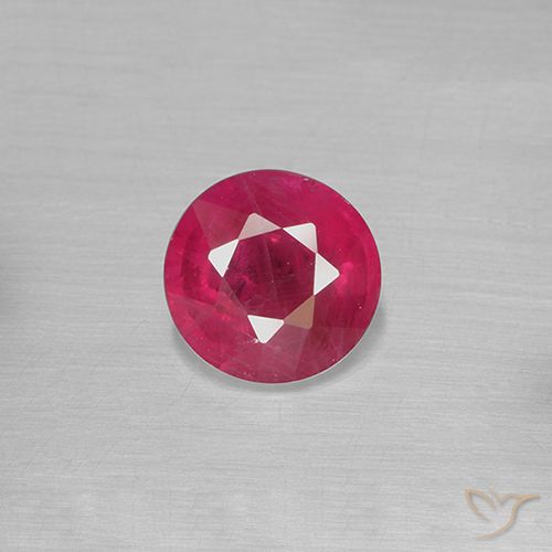 0.83ct Naturel Rouge léger Rubis, Tour, VS-SI