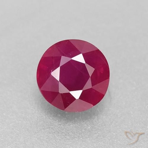 0.85ct Naturel Rose rougeâtre Rubis, Tour, VS-SI