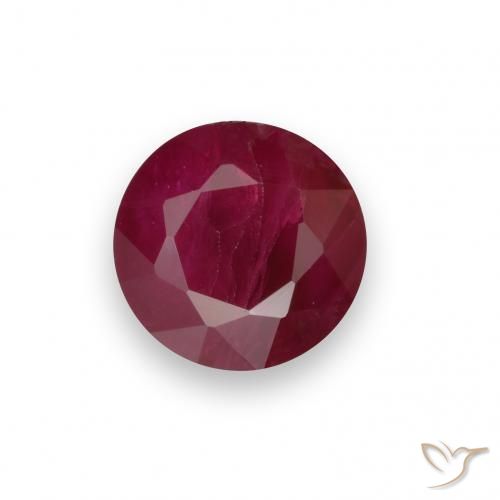 0.75ct Naturel Rouge foncé Rubis, Tour, VS-SI