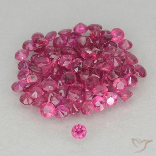 Achetez naturel 1.30ct Magenta profond Rubis gems, Coupe roude, En provenance Mozambique chez GemSelect. En stock, livraison internationale!