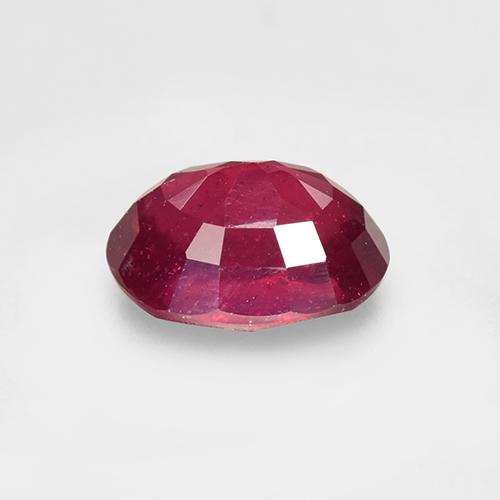 Rubis rouge naturelle coupe ovale, 1,83 ct, VS-SI